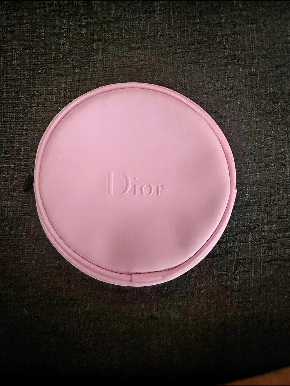 Dior Beauty Round Pink Cosmetic Pouch